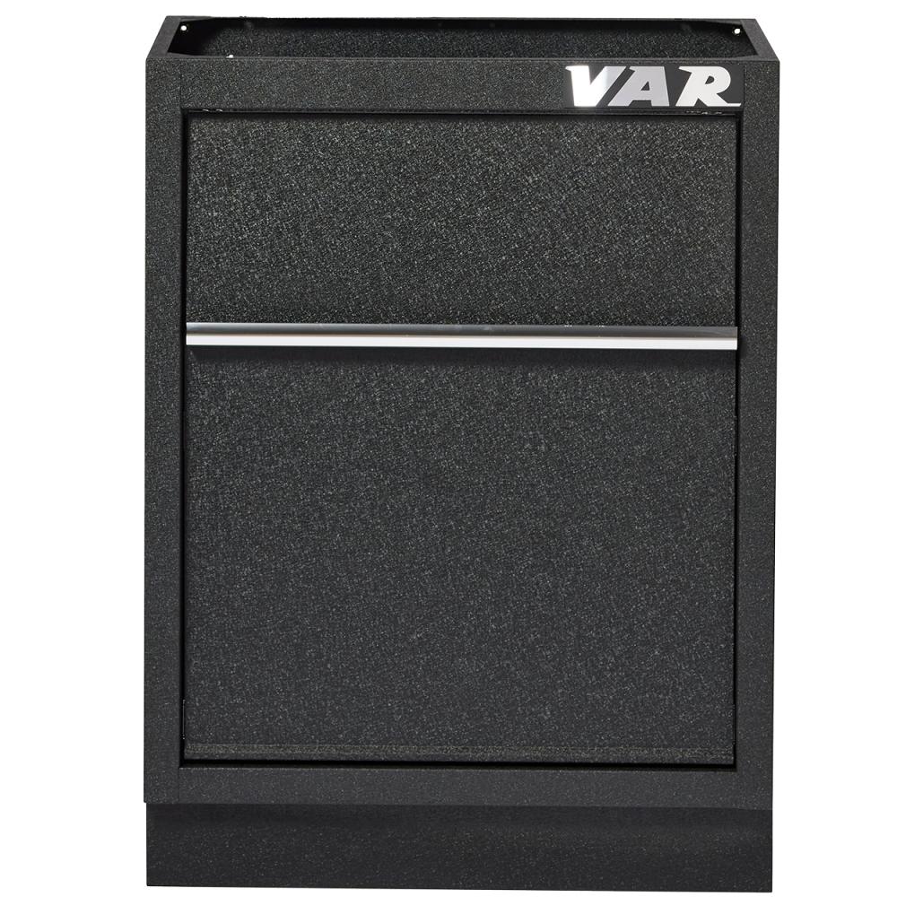 VAR Unterschrank Abfall MO-52613 Black Edition Black - modularer Werkstatt-Unterschrank