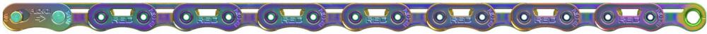SRAM Kette PC RED AXS E1 126 rainbow - ultra leichte und haltbare 12-fach Rennradkette