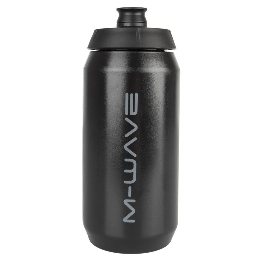 M-Wave 550 ml Bidon mit Indicator - Fahrrad Trinkflasche aus Kunststoff mit Flüssigkeitsskala, große Flow-Beißkappe und Bike-Zubehör
