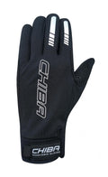 CHIBA Windstopper - Radhandschuhe schwarz, winddicht, atmungsaktiv, Touchfinger, Größe M