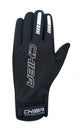CHIBA Windstopper - Radhandschuhe schwarz, winddicht, atmungsaktiv, Touchfinger, Größe M