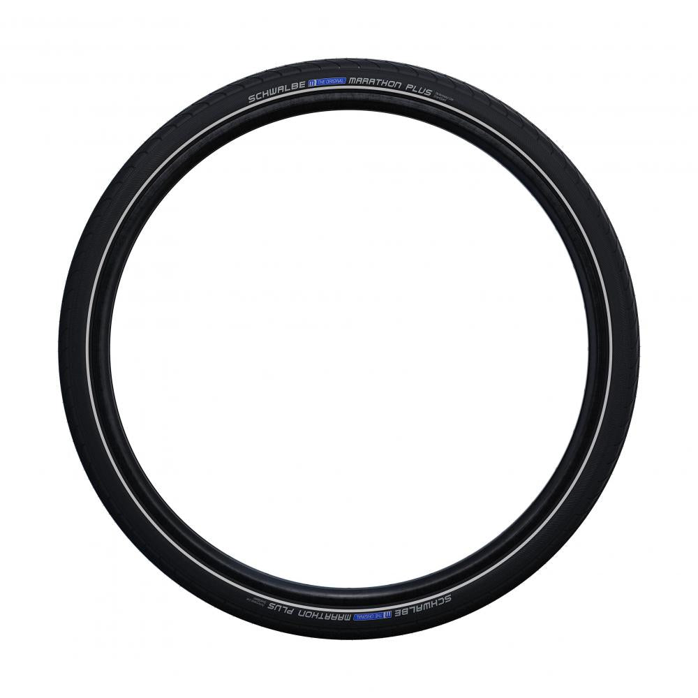 Schwalbe Reifen Marathon Plus 24x1.00" (25-540) schwarz Reflex HS440 - pannensicherer Drahtreifen mit SmartGuard, E-Bike Ready 25, langlebig & mit Reflexstreifen