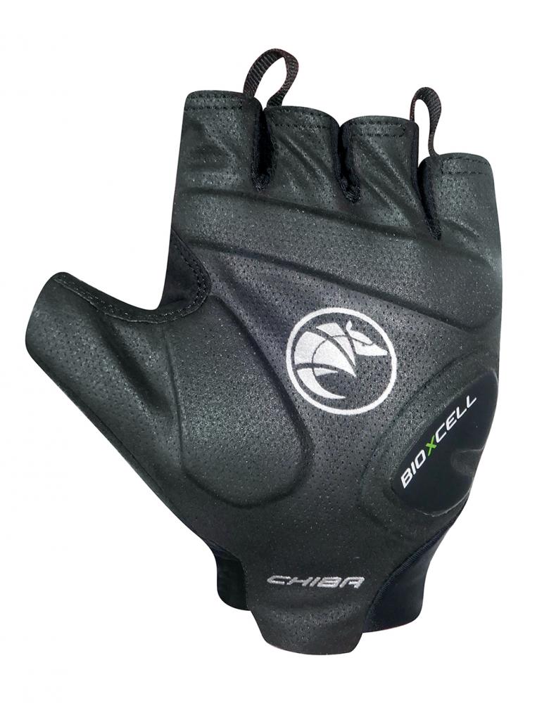 CHIBA BioXCell Pro - Radhandschuhe kurz, S, rot, ergonomische Gelpolsterung