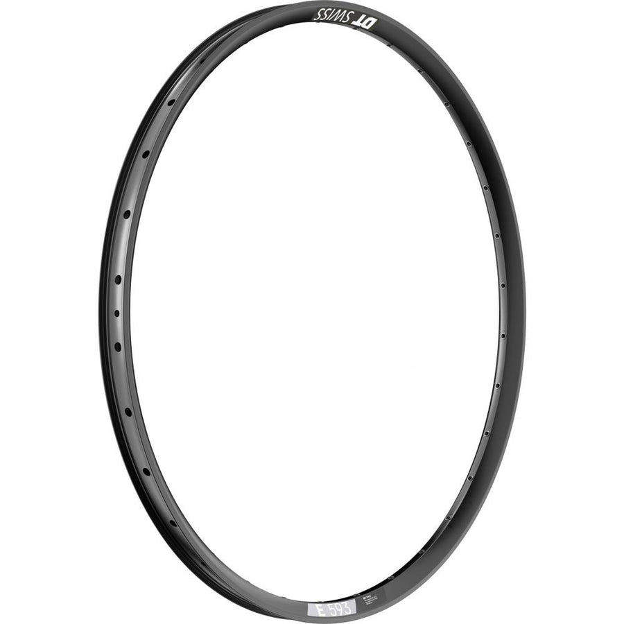 DT Swiss Felge E 593 27,5" 28 Loch Schwarz, robuste Enduro-Felge mit 30 mm Maulweite.