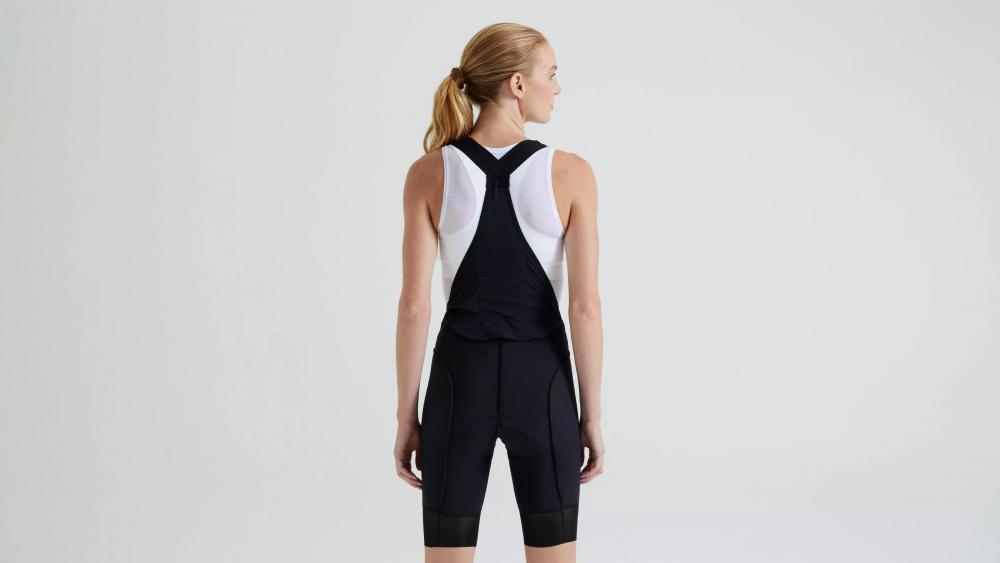 PRIME SWAT LINER BIB SHORT WMN BLK XS - Damen Trägerhose mit Sitzpolster - Bibshort