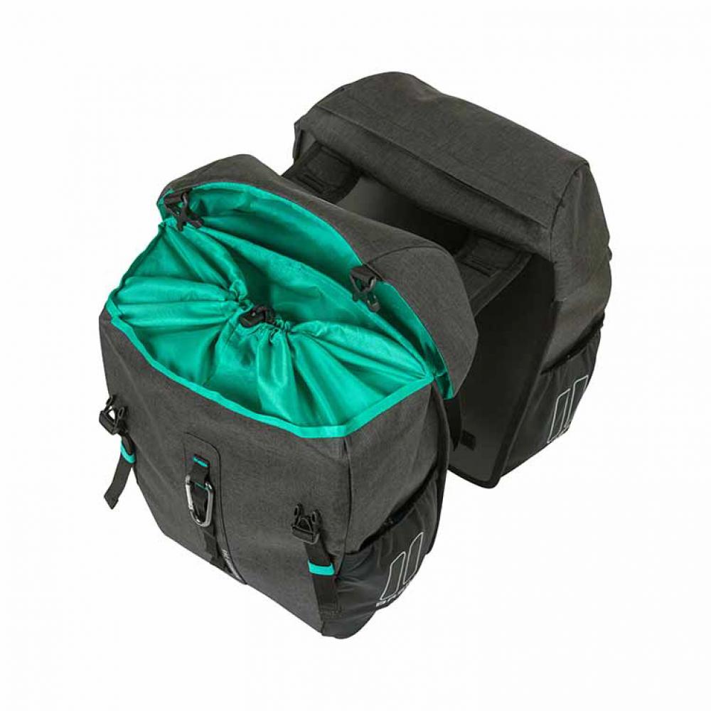 Basil Doppelpacktasche Discovery 365D M schwarz melee Größe 30x14x31cm 18l