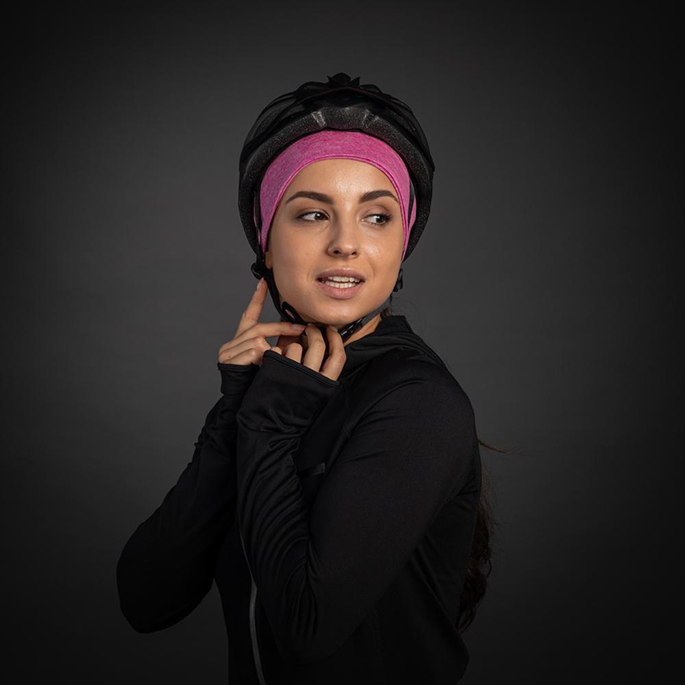 CHIBA Stirnband Pro Lady - S/M, pink, Thermostretch, reflektierend