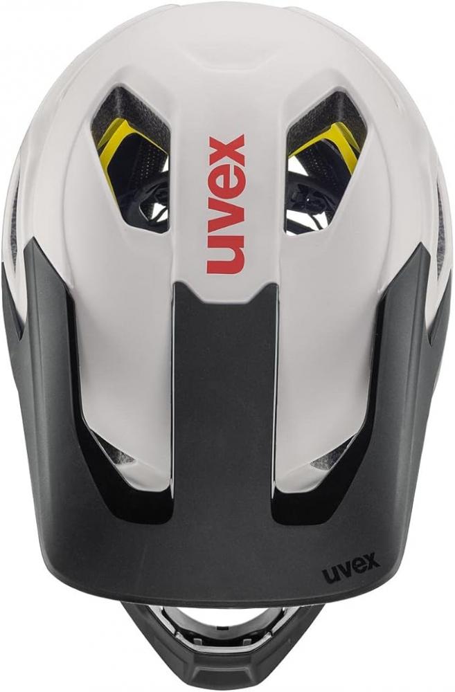 uvex revolt MIPS - leichter MTB-Helm mit MIPS-Schutz, 16 Lüftungskanäle, abnehmbarer Kinnbügel, anatomic IAS Anpassung - oak brown-red matt - 52-57 cm