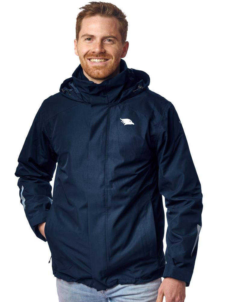 Valkental Jacke 3in1 Smart Jacket wasserdichte Jacke mit Fleece Zipp-In Herren M dunkelblau