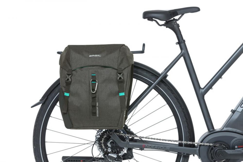 Basil Doppelpacktasche Discovery 365D M schwarz melee Größe 30x14x31cm 18l