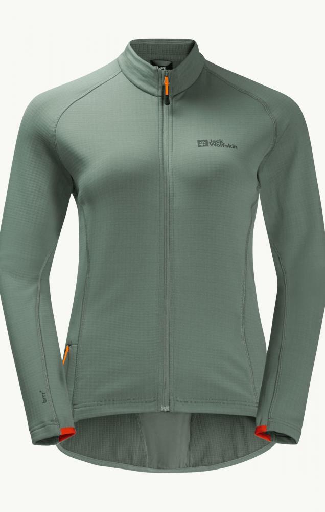 Jack Wolfskin Morobbia FZ Light W Fleece Jacke Picnic Green Größe M