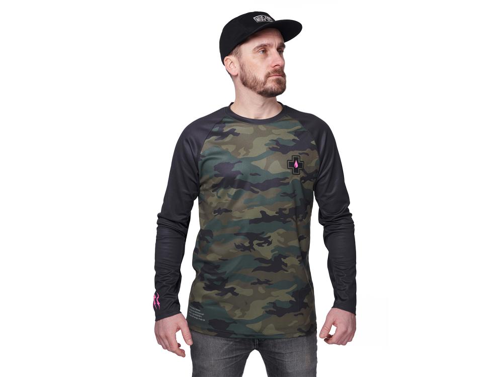Muc Off Premium Long Sleeve Riders Jersey Camo Muc Off M