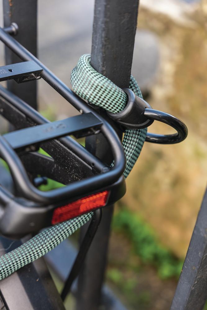 ABUS Infinity Loop 1806/140 Kettenschloss - 140 cm, Ø6 mm, Double-Loop, IvyTex, Sicherheitslevel 6, schwarz