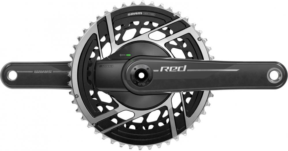 SRAM Quarq RED E1 Kurbelgarnitur 172,5 mm 46-33T - präziser Leistungsmesser für maximale Performance