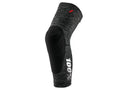 100% Teratec knee guards XL Grey Heather / Black - leichter Trail-Knieschoner mit Level-1-Schutz