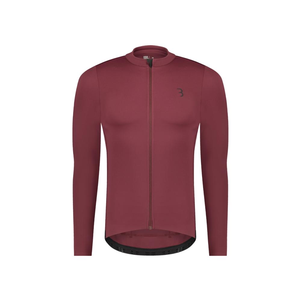 BBB Cycling BBB Langarmtrikot Essence LS S rot - unverzichtbares Langarmtrikot für Frühlingstouren
