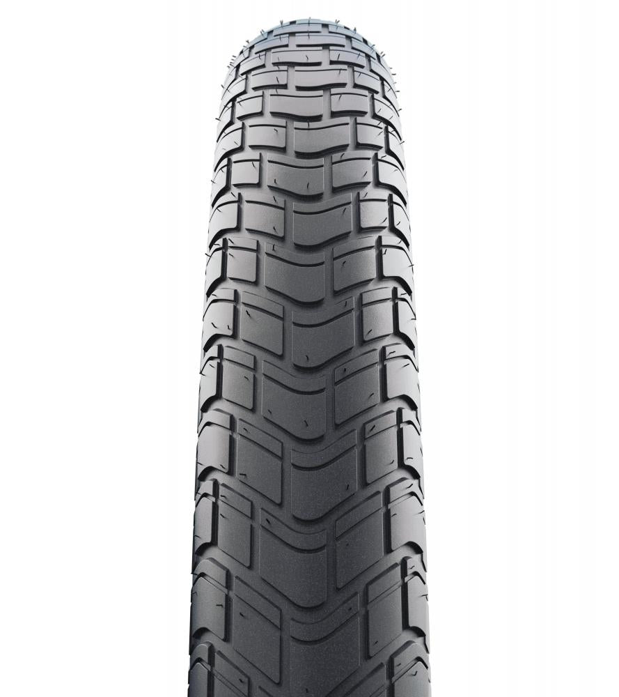 Schwalbe Big Apple 65-584 (27.5x2.60) Drahtreifen Schwarz/Reflex - Komfort City-Reifen mit Pannenschutz