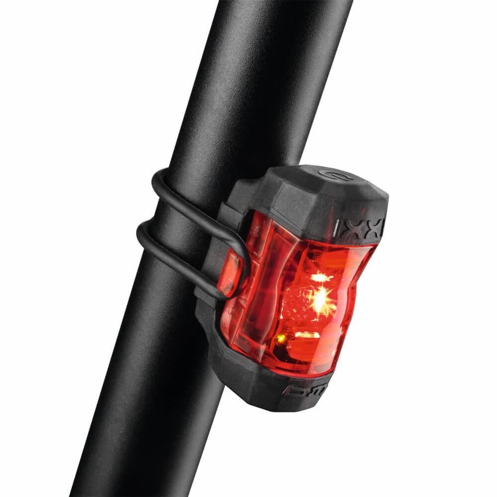 Busch + Müller IXON Fyre + IXXI LED Fahrradbeleuchtungsset, 30 Lux Frontlicht, USB-aufladbar, StVZO-zugelassen, inkl. Halterungen