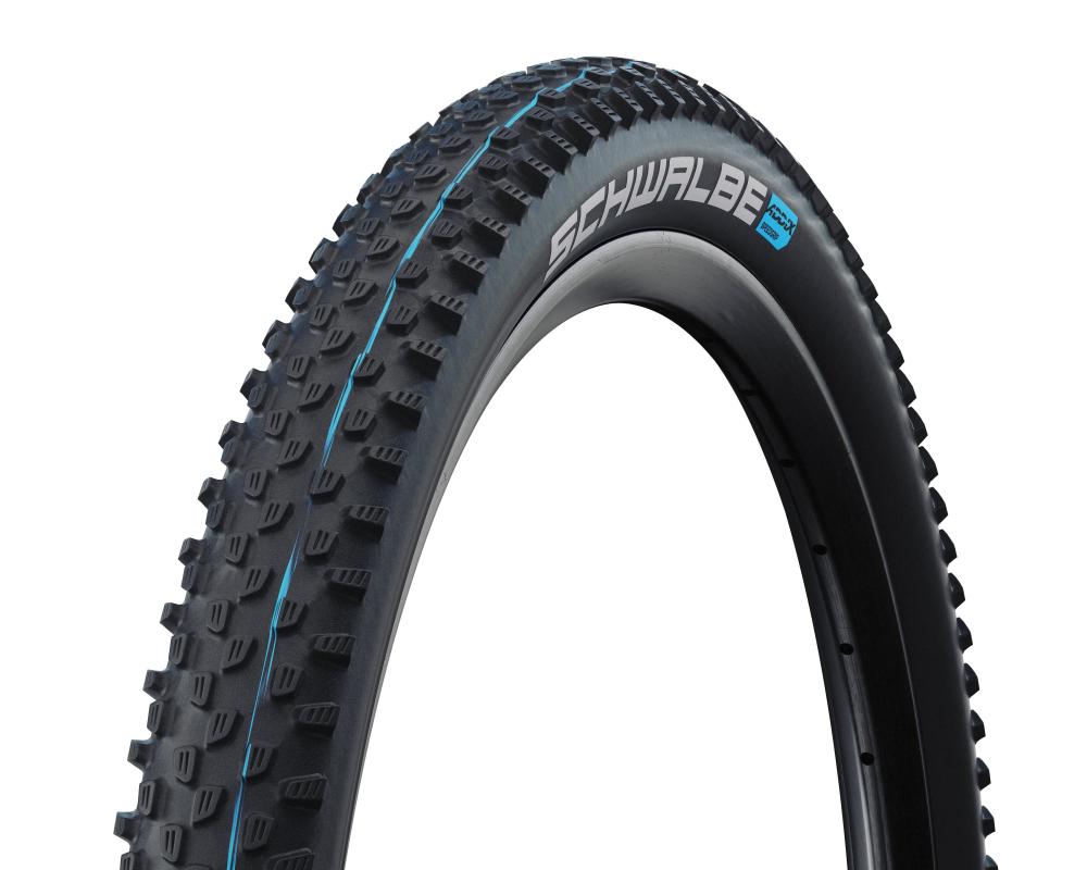 Schwalbe Racing Ray 29x2.35" 60-622 TLE E-25 Faltreifen, schwarz mit blauem Profilstreifen