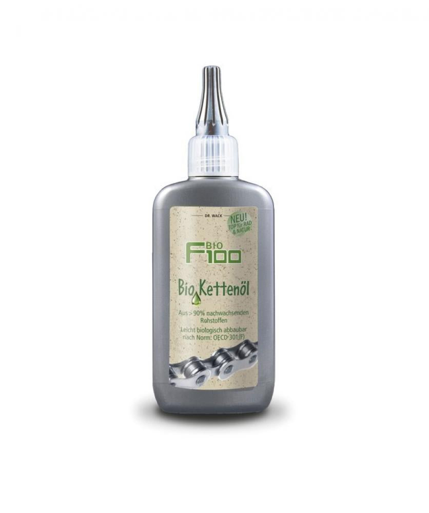 DR WACK F100 Bio Kettenöl 100ml Flasche, biologisch abbaubares Fahrrad Kettenöl Pflegemittel für optimale Kettenpflege.