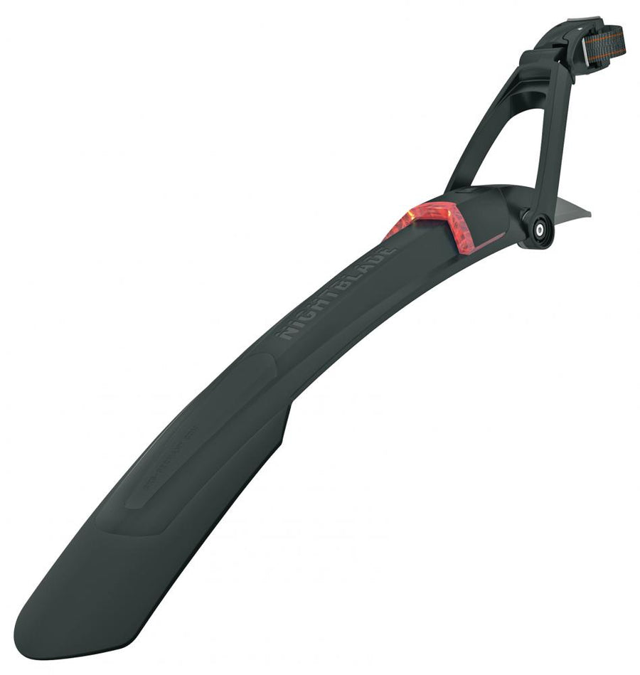 SKS Nightblade Schutzblech 29\" mit integriertem USB-Rücklicht, StVZO-zugelassen, Quick-Release-Befestigung, für 27,5\"+ bis 29\" Reifen, schwarz
