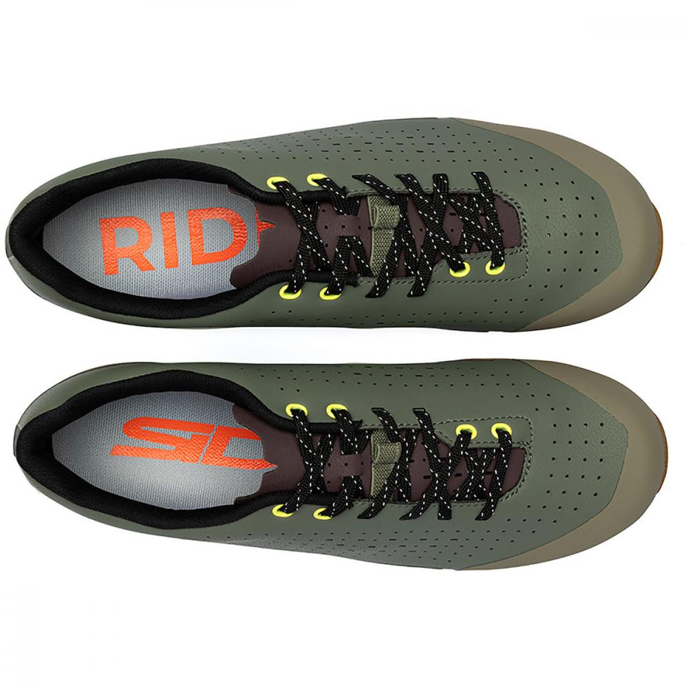 SIDI Asper Laces Military Gravel-Schuhe Gr. 46, GR1NC-Sohle, Millenium Fit, Microtech-Obermaterial, Steifigkeit 6, Komfort-Einlegesohle