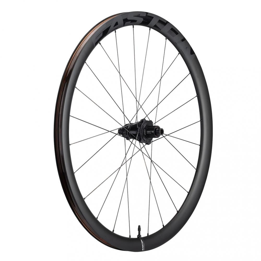 Easton EC90 ALX 700C Carbon-Hinterrad mit Microspline für Scheibenbremsen, leichte Bauweise.