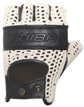 CHIBA Pure Nature - Radhandschuhe L beige/schwarz, Retro, Natur-Material