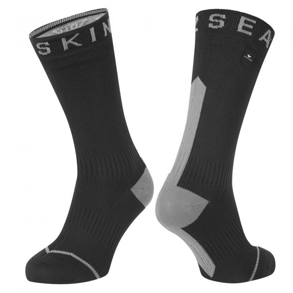 SealSkinz Socken Briston schwarz grau Gr XL