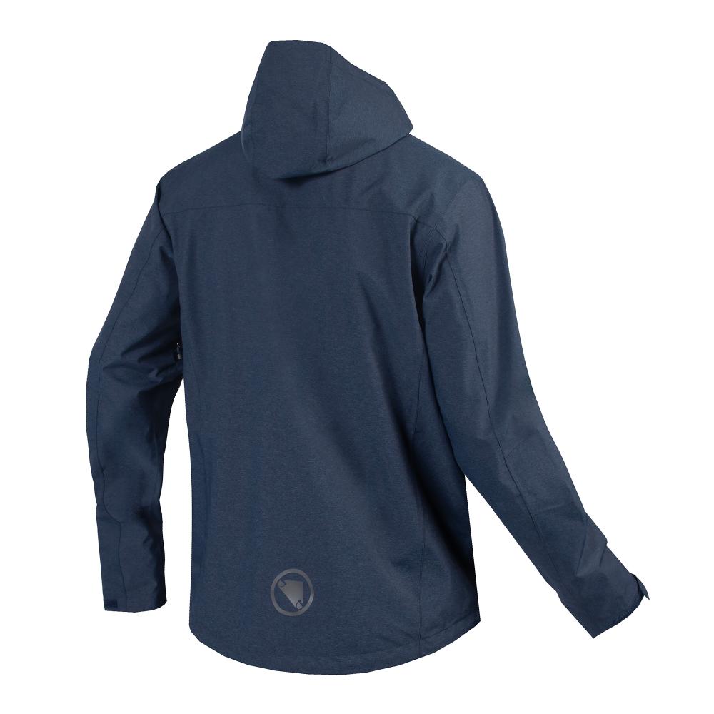 Endura Hummvee wasserdichte Kapuzenjacke ink blue XL - vielseitige Regenjacke für Trail und Alltag, wasserdicht, atmungsaktiv, robust und komfortabel