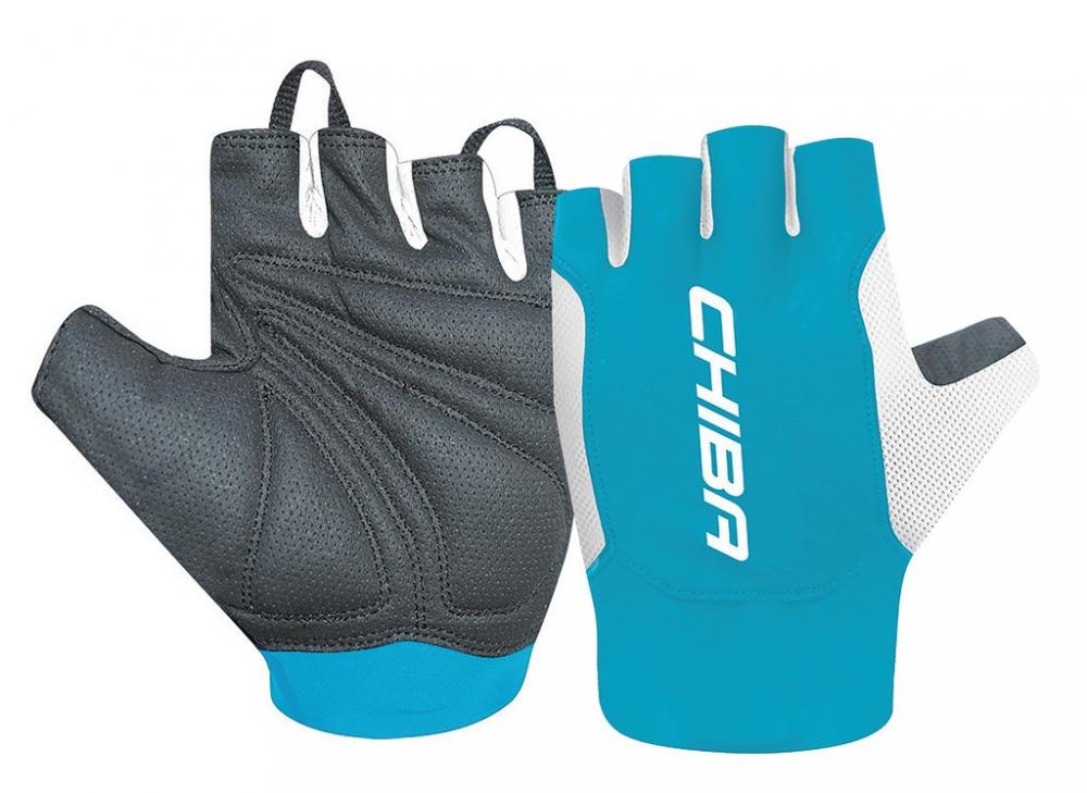 Chiba Handschuhe Mistral kurz Gr. XL / 10, schwarz/türkis