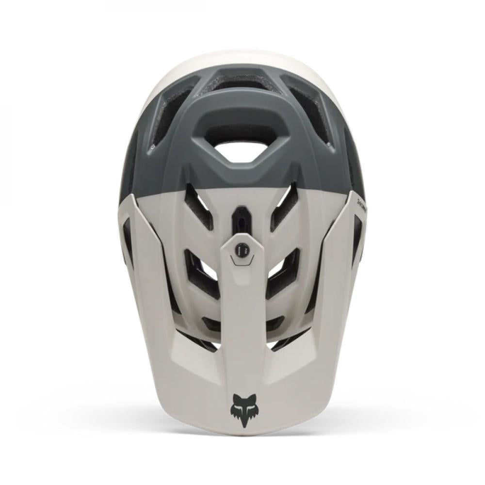 Fox Proframe RS Sol Full-Face MTB-Helm Vintage White Gr.L (59-63cm) - MIPS Integra Split, BOA, Fidlock, GoPro-Mount