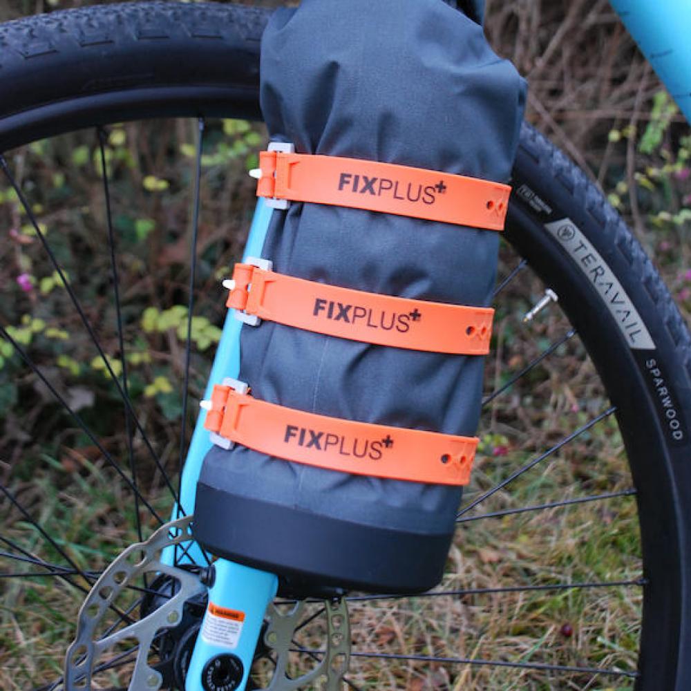 FixPlus Sachen-Festmacher Aluminium 1.0 1.0 Schwarz - leichte Halterung für Gepäck & Flaschen