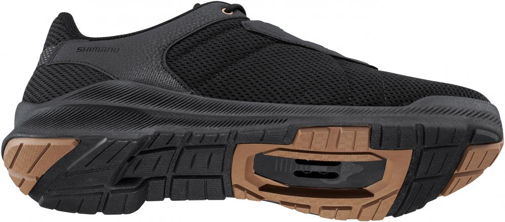 SHIMANO Fahrradschuhe EX300 Herren/Damen Touring SPD - Größe 45, Schwarz