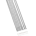 DT Swiss Speichenkit schwarz mit Nippeln, präziser Laufradersatz für CRC 1400 SPLINE 24 mm Disc.