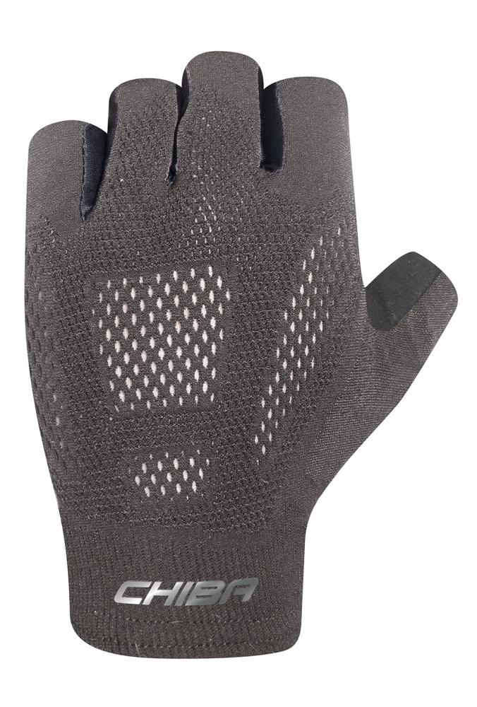 CHIBA Evolution - Radhandschuhe dunkelgrau, Größe M, atmungsaktiv & leicht gepolstert