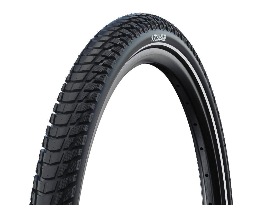 Schwalbe Marathon Plus Tour Drahtreifen 60-584 DualGuard Schwarz - Pannensicherer Fahrradreifen für E-Bikes