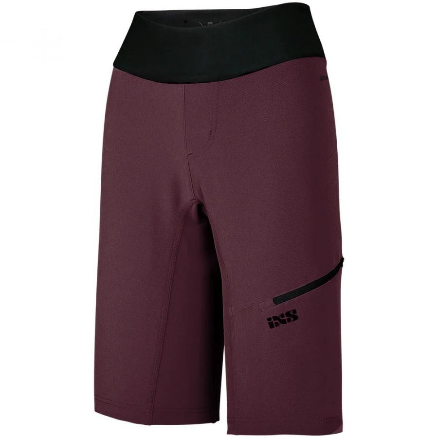 IXS Sports Division iXS Carve Hip-Hugger Women Shorts 40 Raisin - maximaler MTB-Komfort