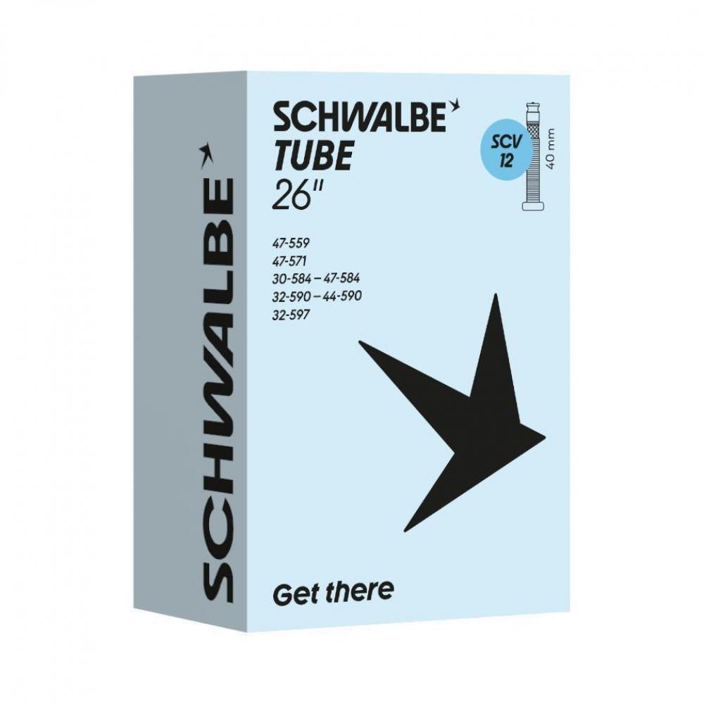 Schwalbe Schlauch Nr. 12 26 Zoll 30/47-559/597 - SCV 40 mm