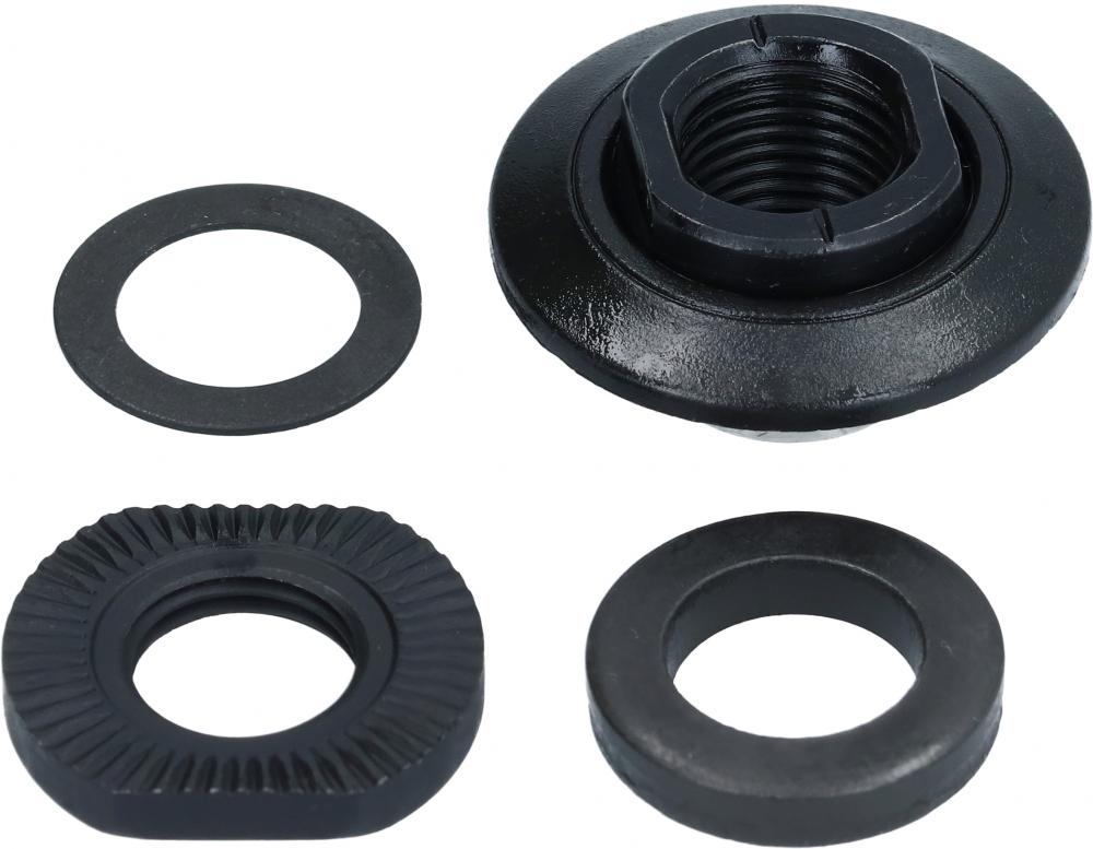 SHIMANO KONUS LINKS KPL.HBM525A Set: Präziser Nabenkonus, Kontermutter und Unterlegscheiben für SHIMANO-Naben.