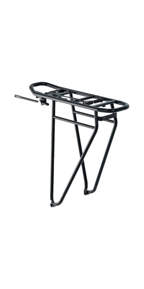 Racktime Gepäckträger Basic 2.0 Tour 29", Aluminium, schwarz, Snapit 2.0-kompatibel, mit Federklappe, max. Traglast 25 kg, zweite Gepäckebene
