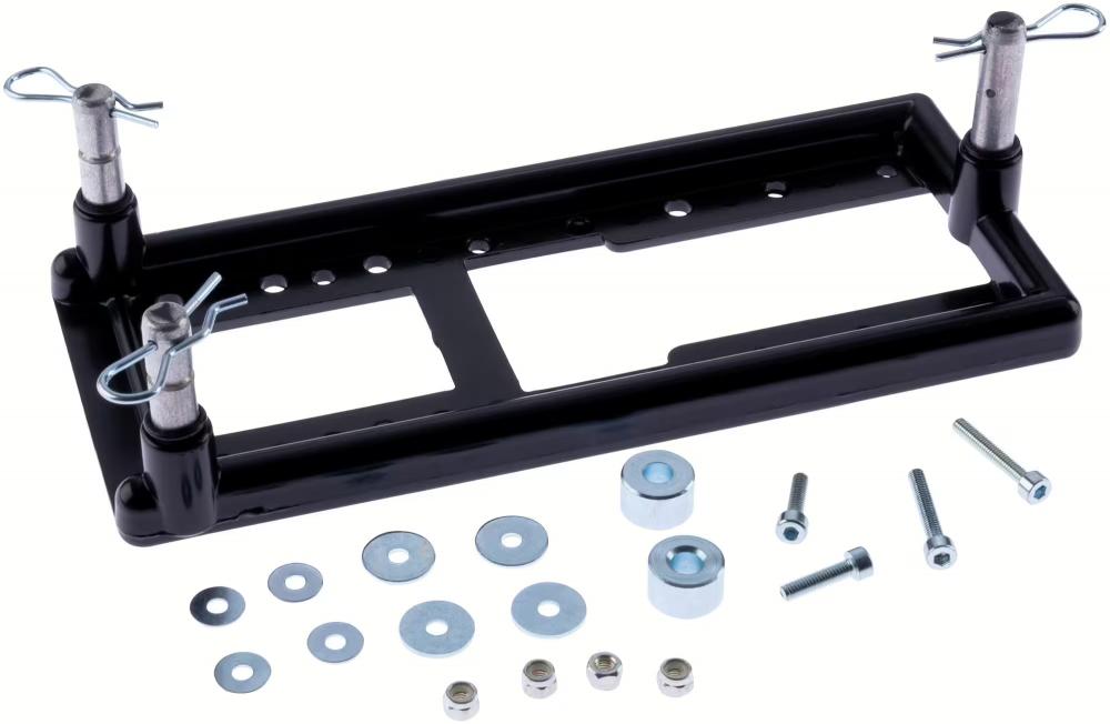 Pletscher Gepäckträgerbox 15 L - abschließbare Fahrradbox mit 3-Punkt-Adapter, robustes Kunststoffgehäuse, 43×19×24 cm, bis 30 kg belastbar, schwarz, 1,383 kg