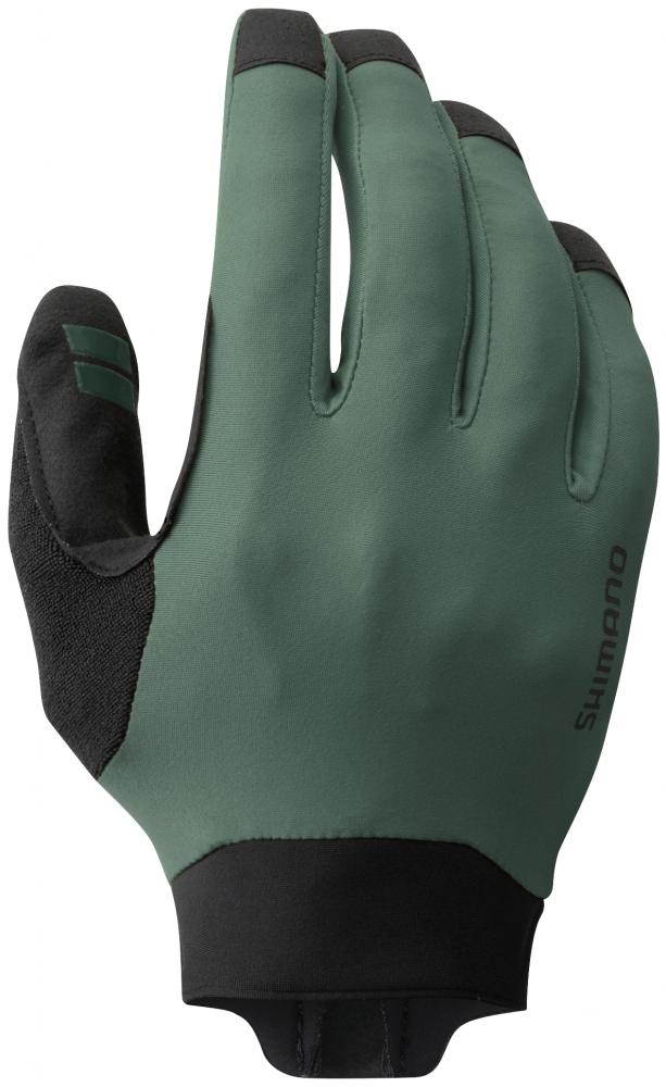 SHIMANO Enduro Gloves Olive Handschuhe - Langfinger MTB-Handschuhe für Trail und Enduro