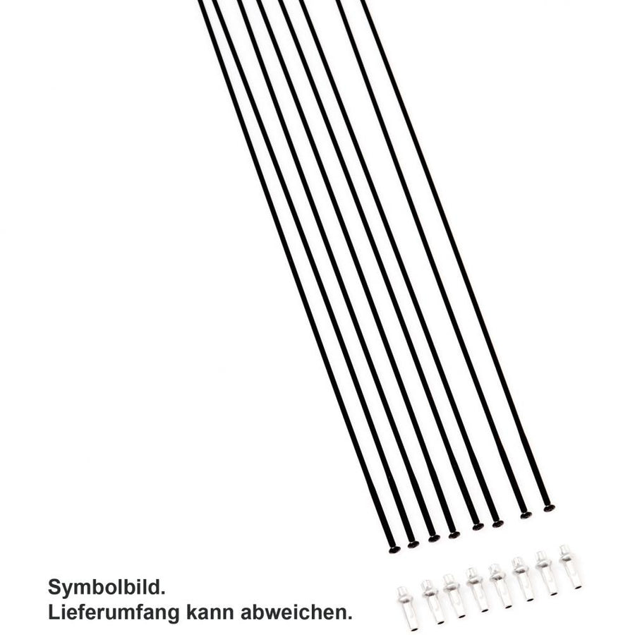 DT Swiss Speichenkit für GRC 1400 DICUT 700C Schwarz - zeitgemäße Lösung für Laufradreparatur