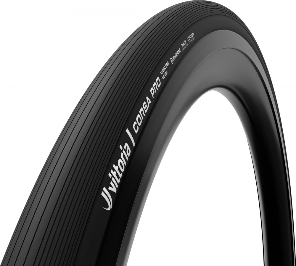 Vittoria Corsa Pro 28 Zoll (28-622) fold TLR 28 Black - Tubeless-Rennreifen mit maximalem Grip