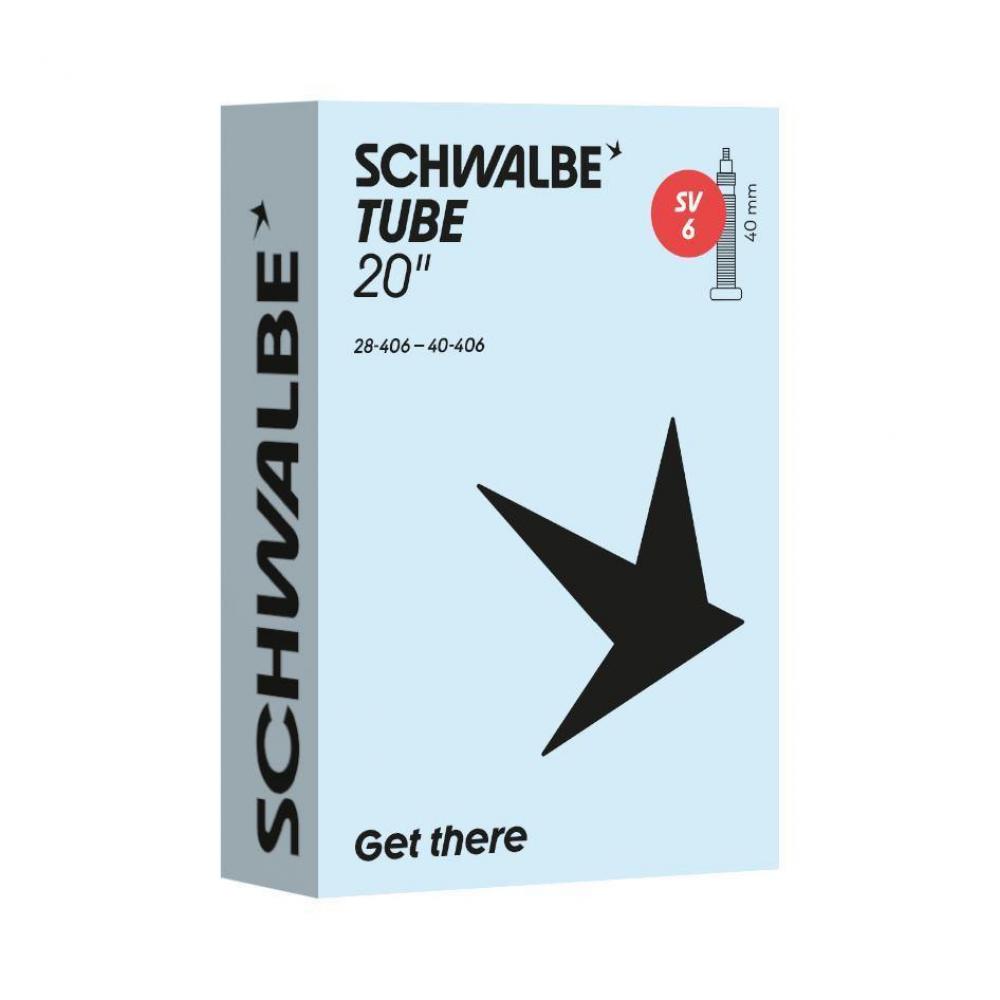 Schwalbe Schlauch Nr. 6 20 Zoll - SV 40 mm, 28/40-406