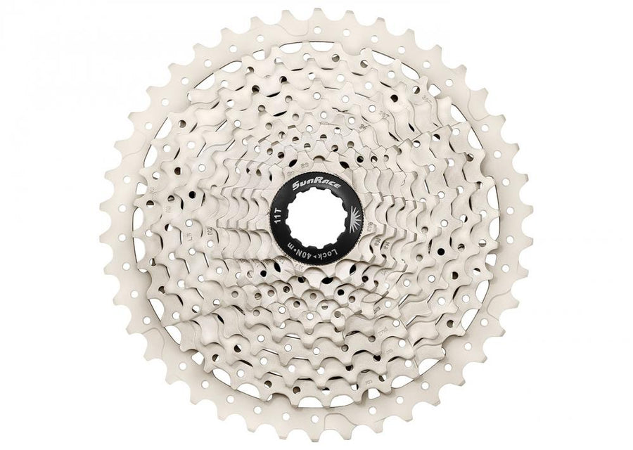 SunRace 11-fach Kassette CSMS8 EAX 11-40 Zähne silber Mountainbike-Zahnkranz