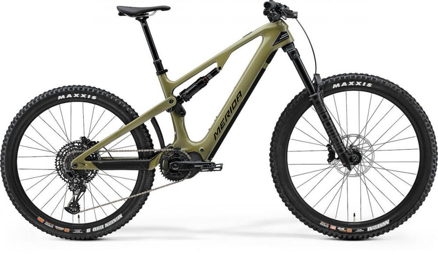 Merida eONE-SIXTY 6000 III1 M (43) grün/schwarz - leistungsstarkes E-MTB für Trail & Enduro
