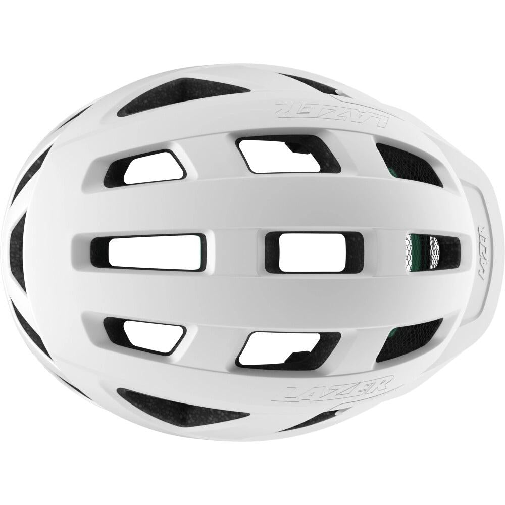 LAZER Cerro KinetiCore matte white L - vielseitiger Enduro- & Trail-Helm mit Top-Schutz