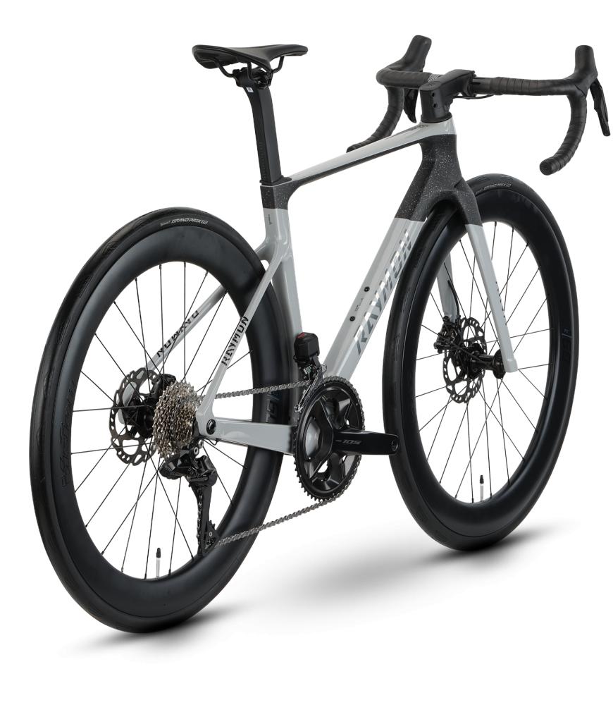 RAYMON Arva Pro SE Aero-Rennrad Größe 56 - Shimano 105 Di2 2 x 12 - Vision Carbonlaufräder - Grey/Carbon